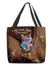 I see your true color Leather pattern print All-over Tote back
