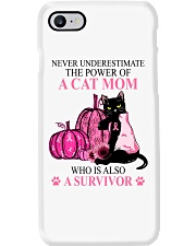 Never underestimate a cat mom Phone Case tile
