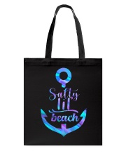 Salty lil beach Tote Bag tile