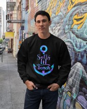 Salty lil beach Crewneck Sweatshirt lifestyle-unisex-sweatshirt-front-2