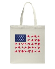 Dirt bike American flag Tote Bag tile