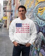 Dirt bike American flag Crewneck Sweatshirt lifestyle-unisex-sweatshirt-front-2