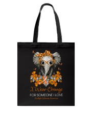 I wear orange for someone I love Tote Bag tile