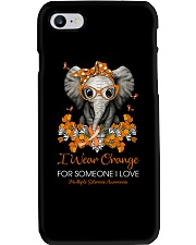 I wear orange for someone I love Phone Case tile