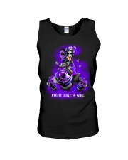 Fight like a girl Unisex Tank tile
