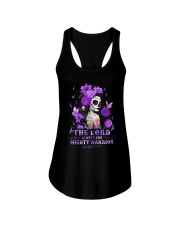 The Lord is with you Ladies Flowy Tank tile