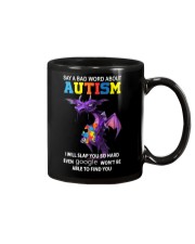 Say a bad world about autism Mug tile