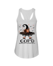 COPD messed with the wrong witch Ladies Flowy Tank tile