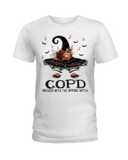 COPD messed with the wrong witch Ladies T-Shirt tile