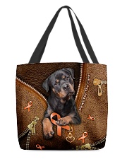 Paws For The Cure Leather Pattern Print All-over Tote front