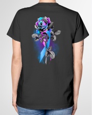 Suicide awareness rose Ladies T-Shirt garment-tshirt-ladies-back-01