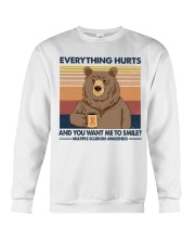Everything hurts and you want me to smile Crewneck Sweatshirt tile