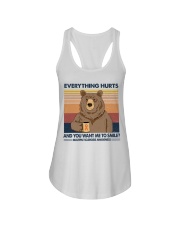 Everything hurts and you want me to smile Ladies Flowy Tank tile