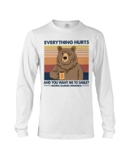Everything hurts and you want me to smile Long Sleeve Tee tile