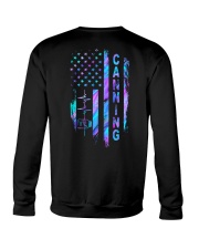 Canning American flag Crewneck Sweatshirt tile