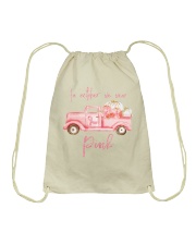 In October we wear pink Drawstring Bag tile