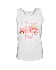 In October we wear pink Unisex Tank tile