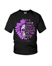 It takes strength to tolerate the pain Youth T-Shirt tile