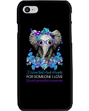 I wear teal and purple for someone I love Phone Case tile