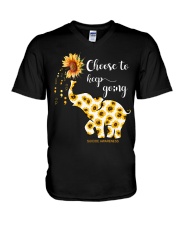 Choose to keep going V-Neck T-Shirt tile