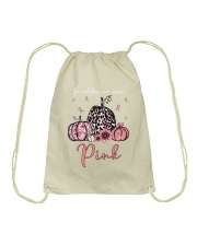 In october we wear pink Drawstring Bag tile