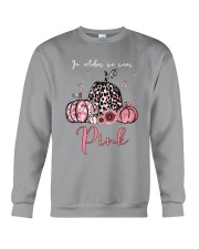 In october we wear pink Crewneck Sweatshirt tile