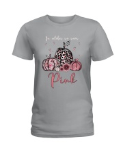 In october we wear pink Ladies T-Shirt tile
