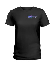 Farmer American flag Ladies T-Shirt front