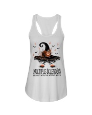 MS messed with the wrong witch Ladies Flowy Tank tile
