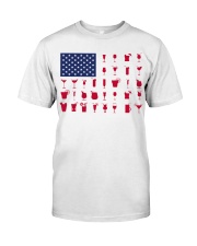 Gin Cocktails American flag Classic T-Shirt tile