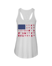 Gin Cocktails American flag Ladies Flowy Tank tile
