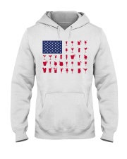 Gin Cocktails American flag Hooded Sweatshirt tile