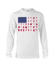 Gin Cocktails American flag Long Sleeve Tee tile