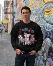 Patriotic Pitbulls Crewneck Sweatshirt lifestyle-unisex-sweatshirt-front-2