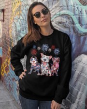 Patriotic Pitbulls Crewneck Sweatshirt lifestyle-unisex-sweatshirt-front-3