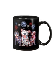Patriotic Pitbulls Mug tile
