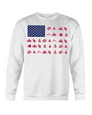 Camping American flag Crewneck Sweatshirt front