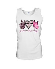 Peace love hope Unisex Tank tile