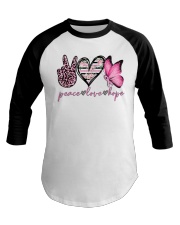 Peace love hope Baseball Tee tile