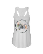 When life gets blurry adjust your focus Ladies Flowy Tank tile