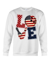 Love Independence Day Crewneck Sweatshirt front