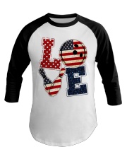 Love Independence Day Baseball Tee tile
