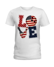 Love Independence Day Ladies T-Shirt tile