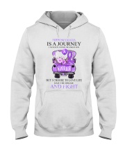 Fibromyalgia is a journey Hooded Sweatshirt tile