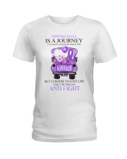 Fibromyalgia is a journey Ladies T-Shirt tile