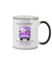 Fibromyalgia is a journey Color Changing Mug tile