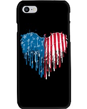 Dragon heart American flag Phone Case tile