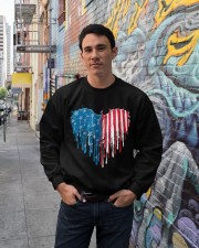 Dragon heart American flag Crewneck Sweatshirt lifestyle-unisex-sweatshirt-front-2