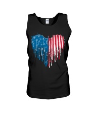 Dragon heart American flag Unisex Tank tile