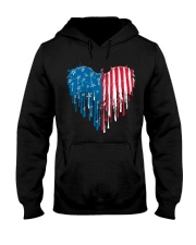 Dragon heart American flag Hooded Sweatshirt tile